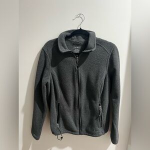 L.L. Bean Charcoal Fleece Jacket